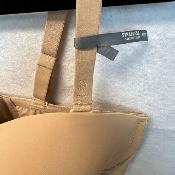 NWT AERIE Convertible Strapless Bra Size 40DD Nude Multiway Padded Underwire - Picture 3 of 10